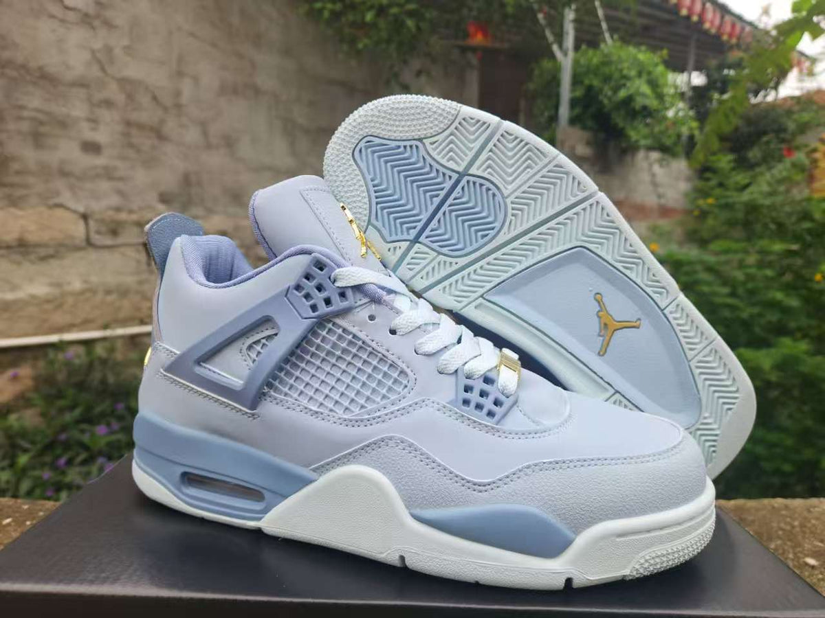 Air Jordan 4 Retro Grey‑Blue