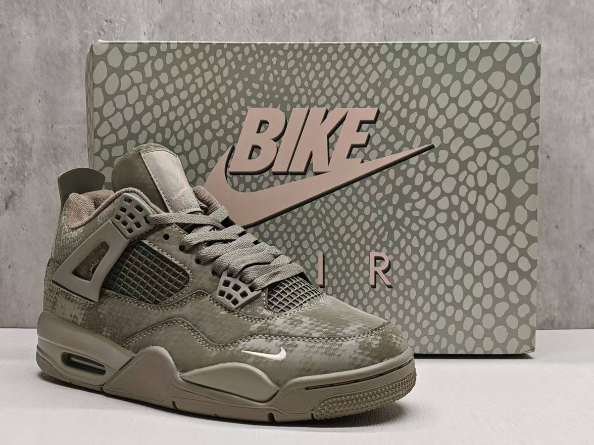 Air Jordan 4 Retro Military Mamba Custom Olive Black