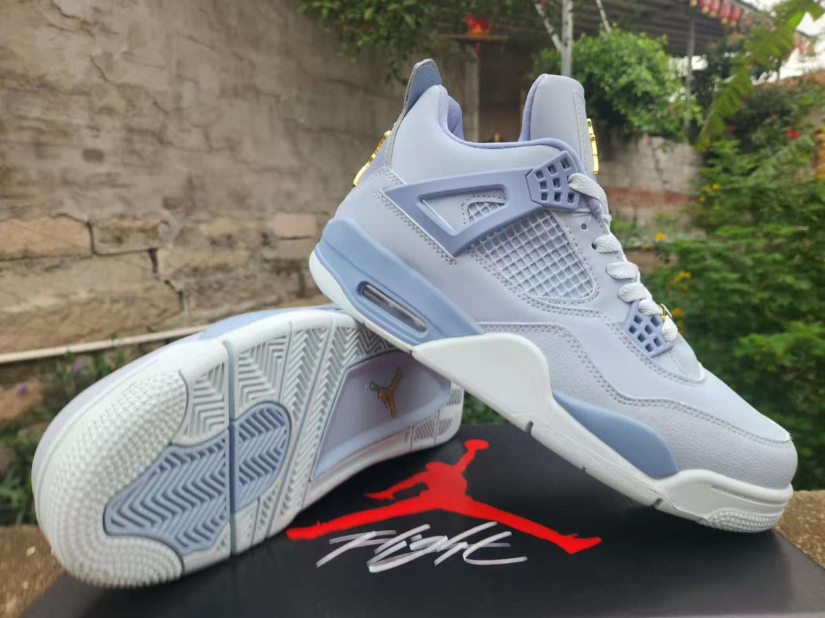 Air Jordan 4 Retro Grey‑Blue