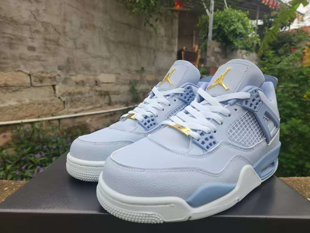 Air Jordan 4 Retro Grey‑Blue