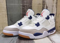 Air Jordan 4 Retro Off‑White‑Blue