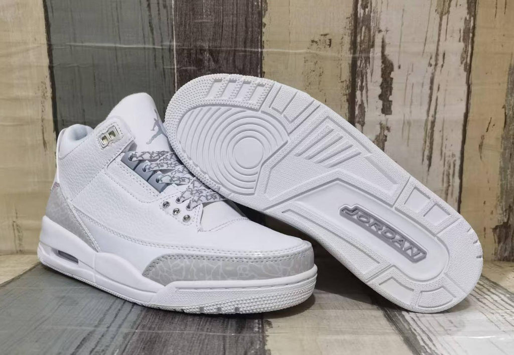 Air Jordan 3 Retro Pure White Men & Women
