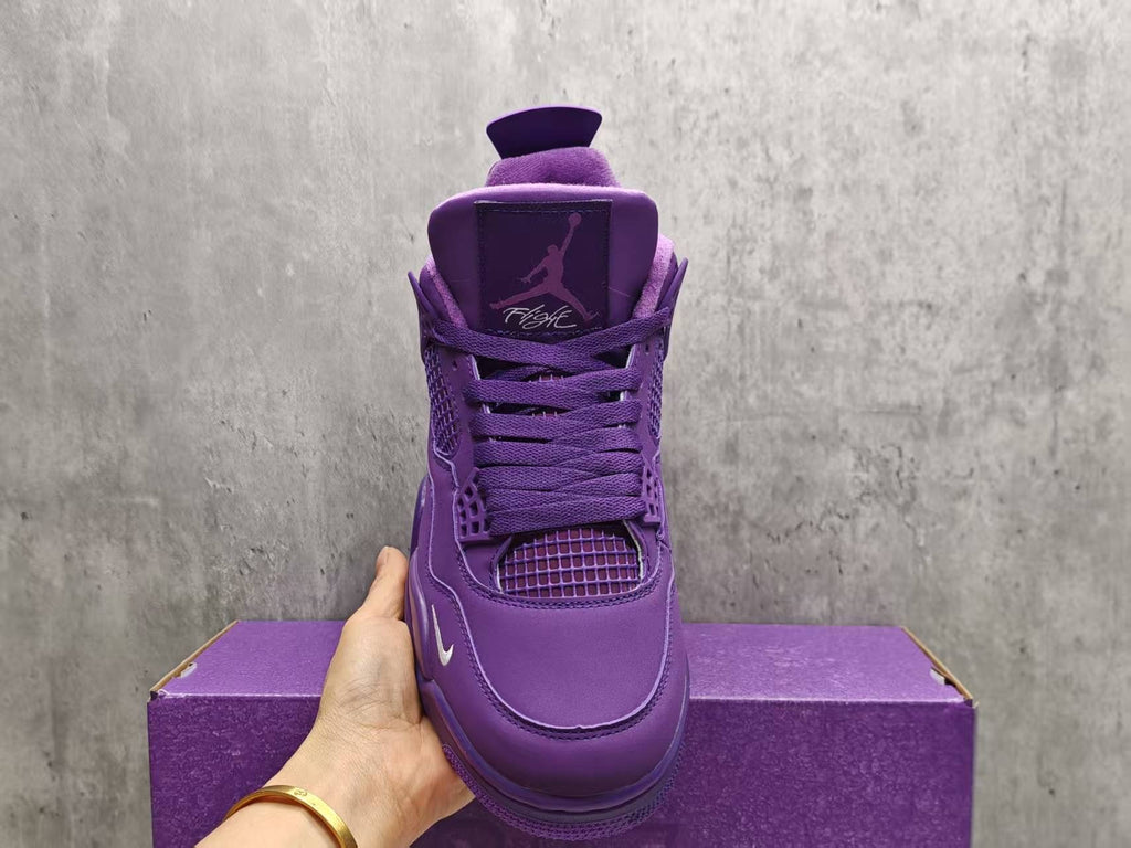 Air Jordan 4 Retro Canyon Purple Purple Anthracite Alligator Green Safety Orange