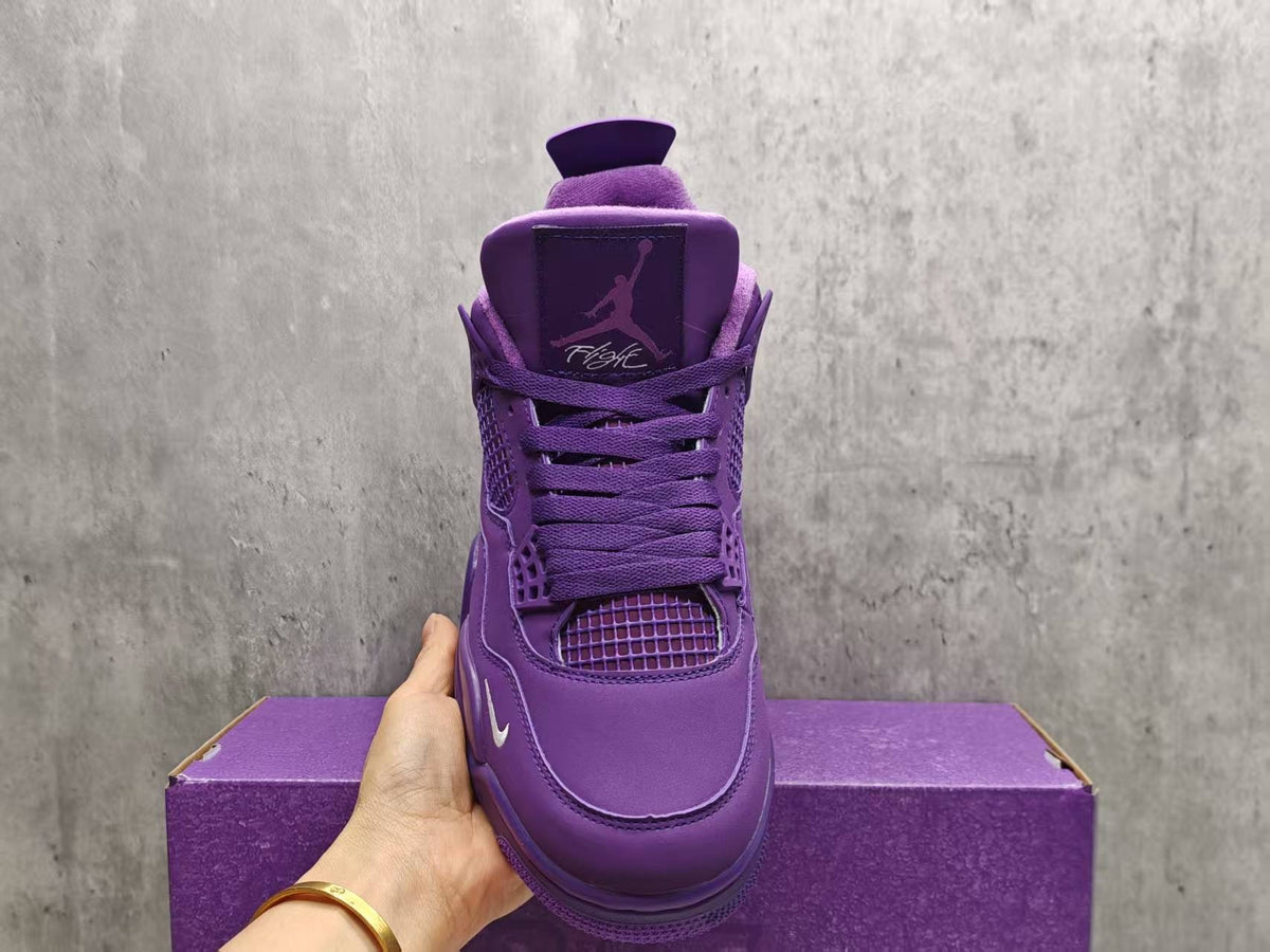 Air Jordan 4 Retro Canyon Purple Purple Anthracite Alligator Green Safety Orange