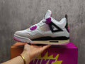 Air Jordan 4 Retro MENS WMNS Comic Off‑White Anthracite Fire Pink Muslin JA1135‑100