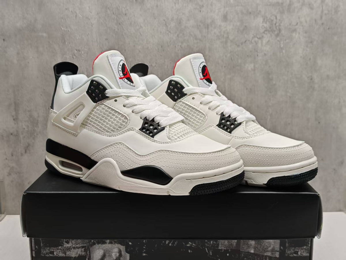 Air Jordan 4 Retro MENS WMNS Flight Club Sail University Red Black