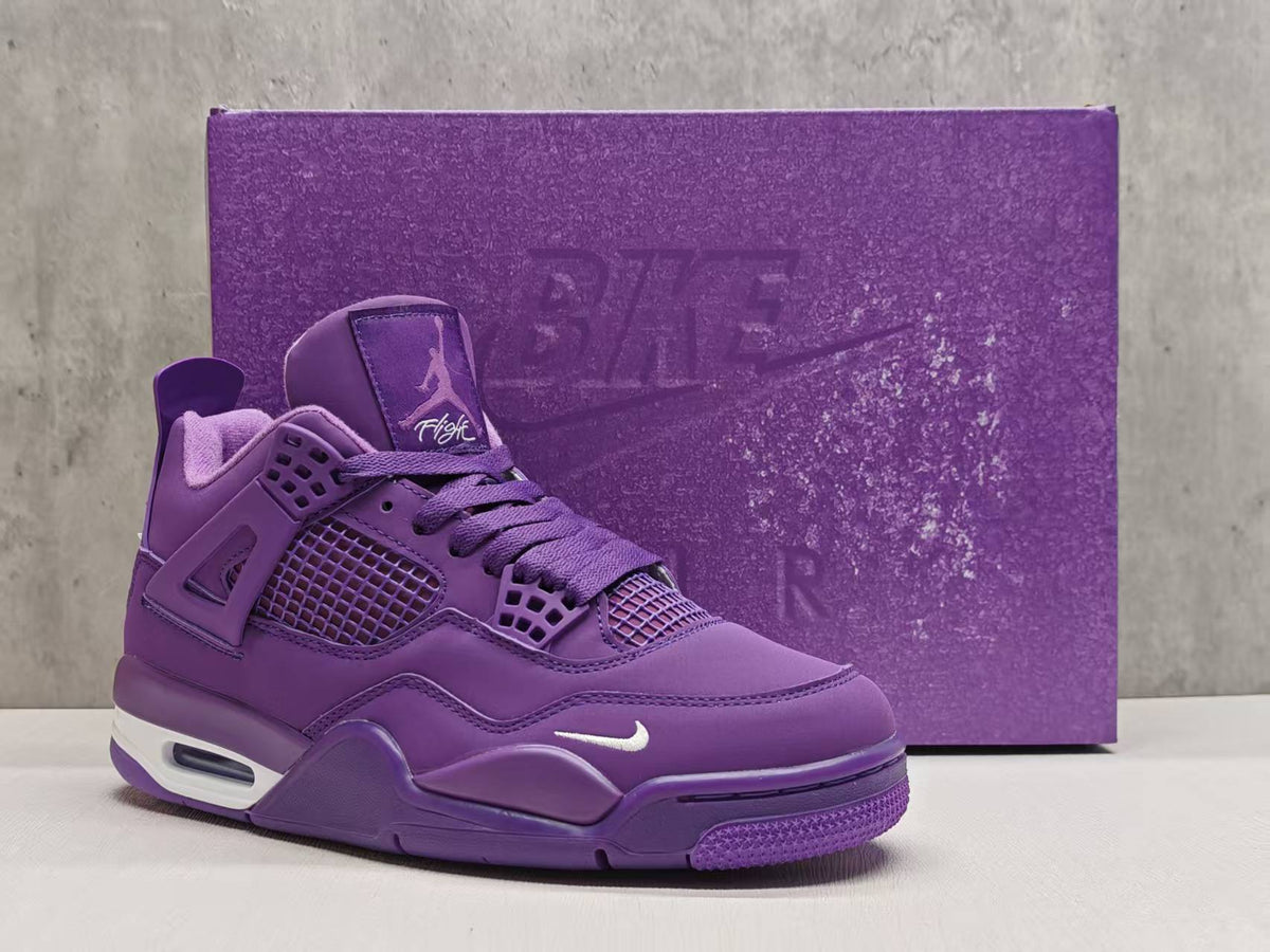 Air Jordan 4 Retro Canyon Purple Purple Anthracite Alligator Green Safety Orange