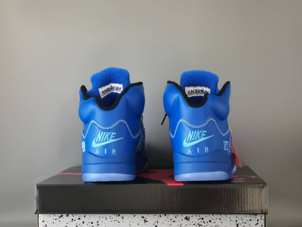 Air Jordan 5 Retro NY Arctic Blue Blue Black