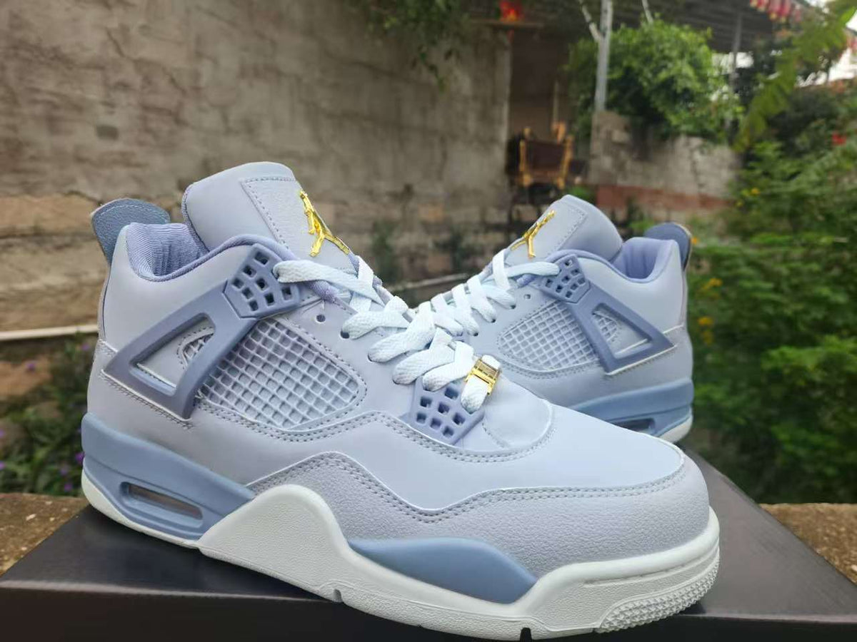 Air Jordan 4 Retro Grey‑Blue
