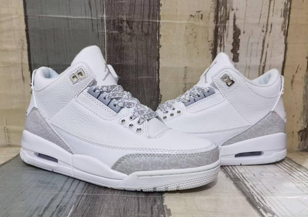Air Jordan 3 Retro Pure White Men & Women