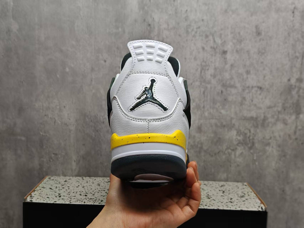 Air Jordan 4 Retro MENS WMNS Lightning Tour Yellow White Dark Blue Grey CT8527‑700