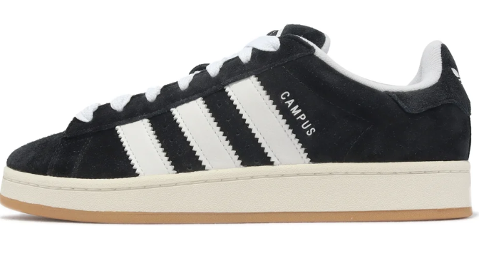 adidas Campus 00s "Black White Gum" Sneakers - HQ8708